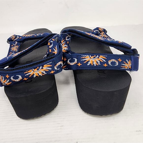 Women's Adjustable Platform Wedge Beach Shoes Yoga Arch Support Sandals 11 New - Picture 3 of 8